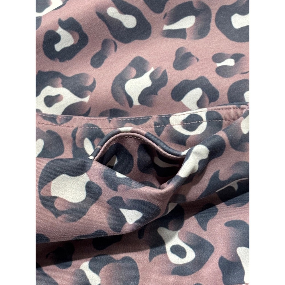 WALKPOP Mauve Leopard Leggings Women Size S - Picture 8 of 8